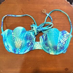 Luli Fama Scalloped Balconette Top